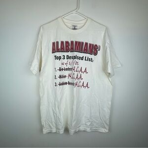 Vintage Alabama Graphic Tee Men’s Size Large NCAA Rivalry Shirt
